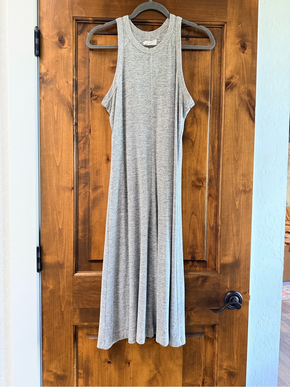 Halter Gray Knit Maxi Dress - Lou & Grey (Loft)
